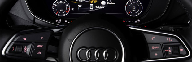 Bang & Olufsen Sound System with Symphoria in the Audi TT. Operated via the Audi virtual cockpit. ©AUDI AG