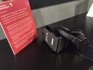 Die MPEG-H VR Demo am Qualcomm-Stand