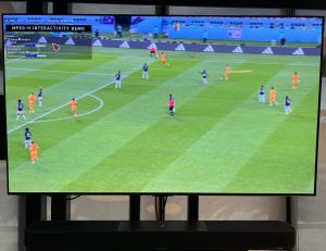 LG TV with interactivity menu